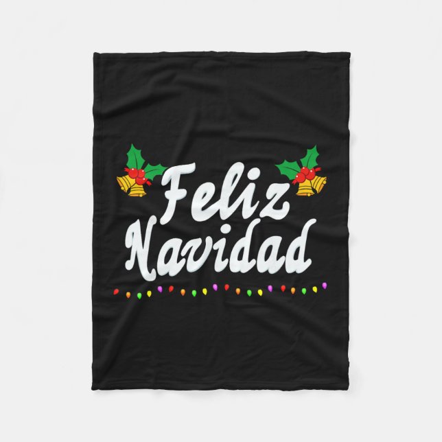 Manta Polar Feliz Navidad Navidades Hombres Familia Mujeres Ni (Anverso)