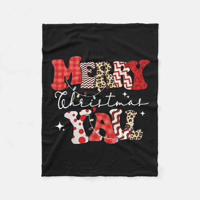 Manta Polar Feliz navidad Navidades navideños hombres mujeres  (Anverso)