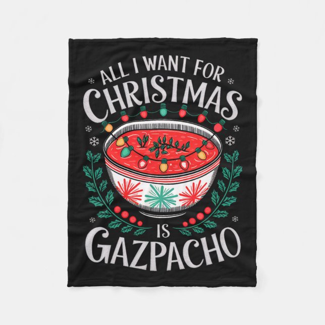 Manta Polar Feliz Navidad Todo Lo Que Quiero De Los Navidades  (Anverso)