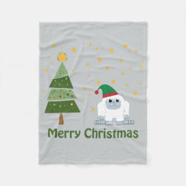 Manta Polar Feliz Navidad Yeti