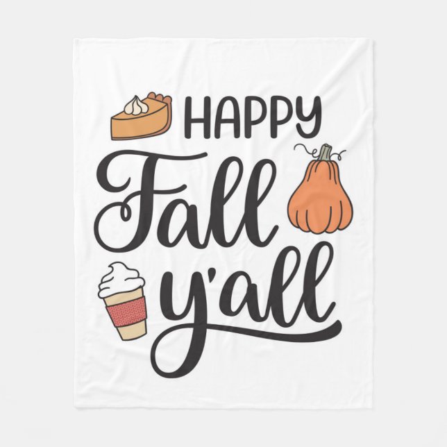 Manta Polar Feliz otoño (Anverso)