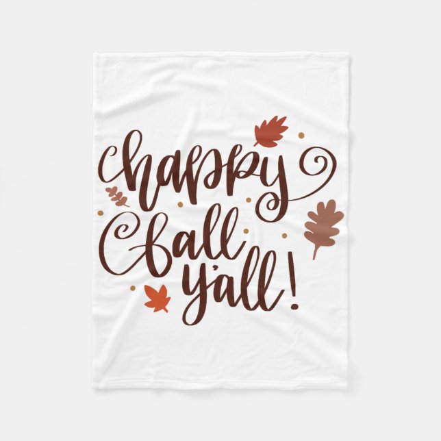 Manta Polar Feliz otoño a todos (Anverso)