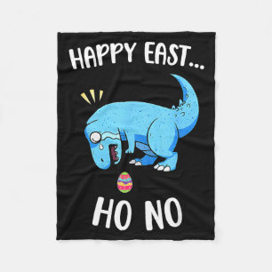 Manta Polar Feliz Pascua oh no divertido chicos dinosaurio tre