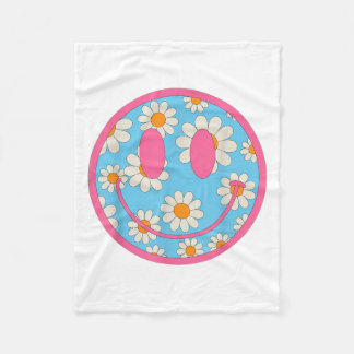 Manta Polar Feliz Retro Daisy sonreír frente a hombres estétic