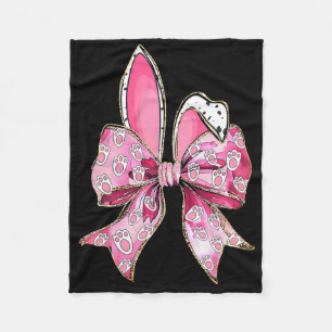 Manta Polar Feliz Semana Santa Conejo Coquette Bow Oars Chicas