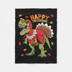 Manta Polar Feliz Trexending T Rex Dinosaur Turkey Thanksgivin