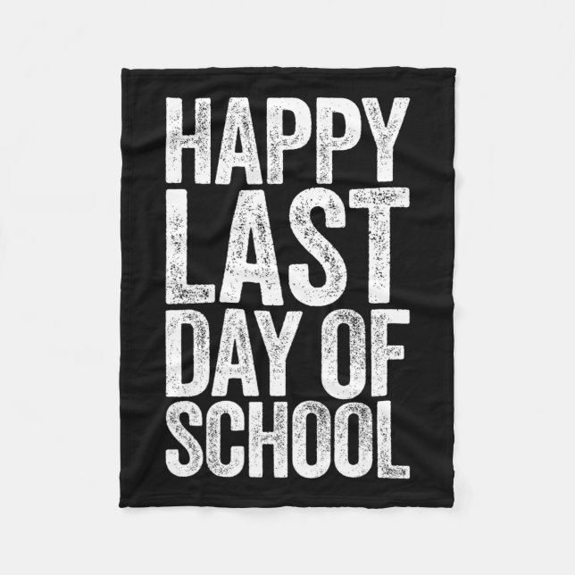 Manta Polar Feliz Último Día De Maestría Estudiantil (Anverso)