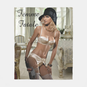 Manta Polar Femme Fatale 1920 - Fumar y armas