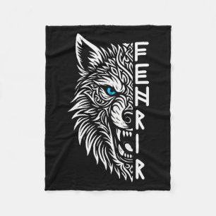 Manta Polar Fenrir Lobo Vikingo De Odín Nórdico Vikingo Celta 