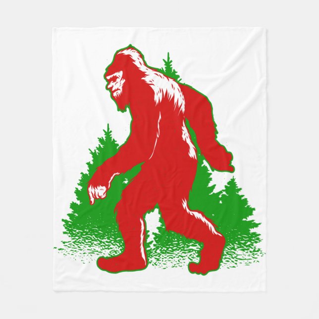 Manta Polar feos navidades bigfoot yeti (Anverso)