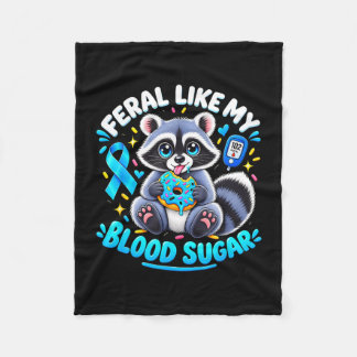 Manta Polar Feral como el azúcar en la sangre divertido diabet