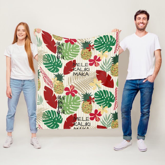 Manta Polar Feriado tropical hawaiano ALO-HO-HA  (In situ)