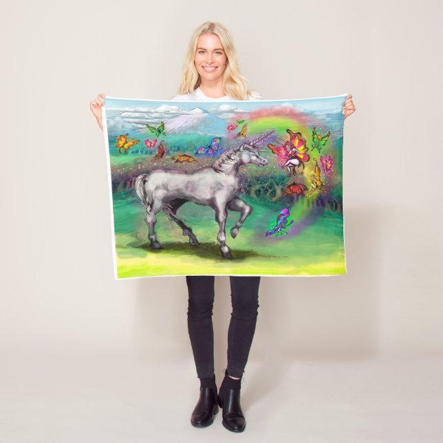 Manta Polar Ferias Rainbow Unicorn (In situ)
