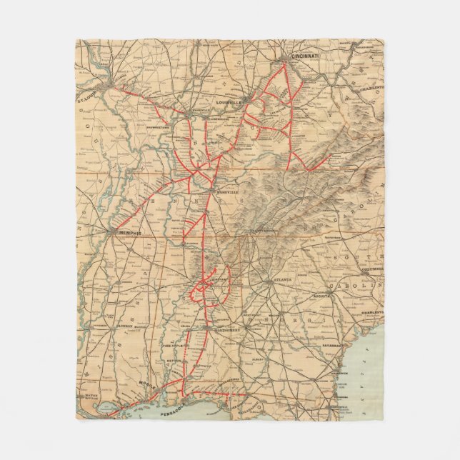 Manta Polar Ferrocarril de Louisville y de Nashville (Anverso)