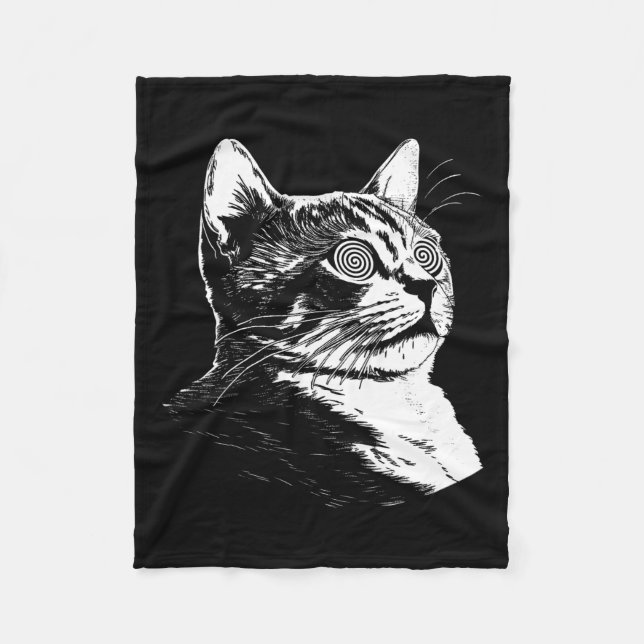 Manta Polar Festival del Gato Psicodélico Edm Trippy Illusion  (Anverso)