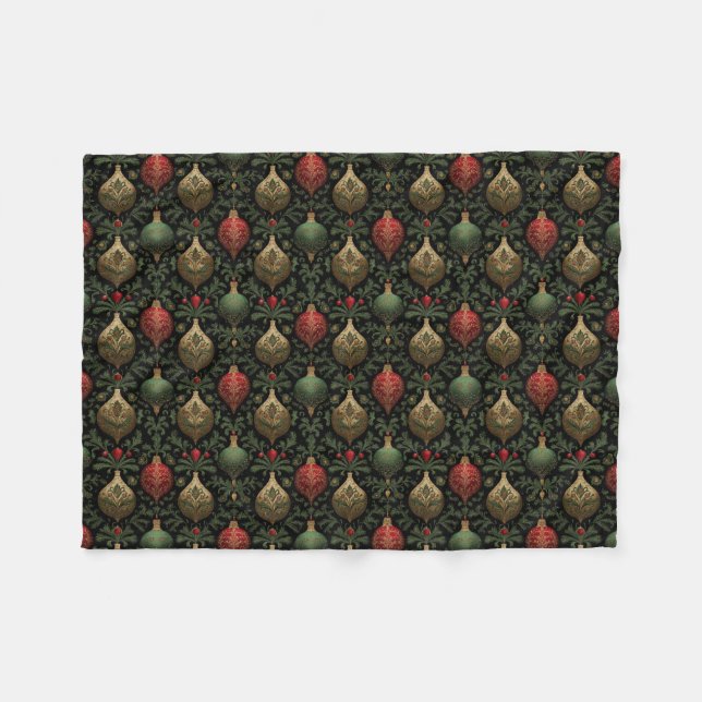 Manta Polar Festive Damask  (Frente (Horizontal))