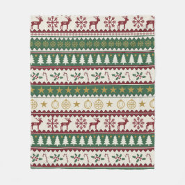 Manta Polar Festive Forest Christmas Throw