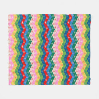 Manta Polar Festive zigzag ribbon Fleece Blanket