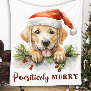 Manta Polar Festividad de Labrador Recuperador de Perros Cacho