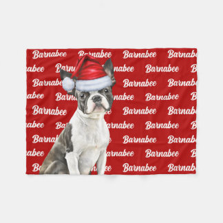 Manta Polar Festividad de los Navidades de nombre de perro de 