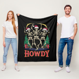 Manta Polar Festividad de Navidades divertidos de Howdy Dancin