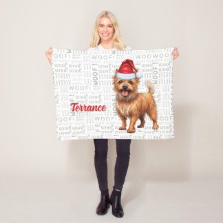Manta Polar Festividad de perro de terror australiano con nomb