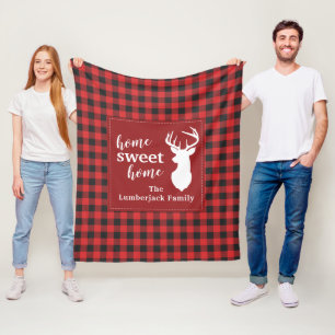 Manta Polar Festividad personalizada de Navidades Lumberjack P