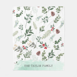 Manta Polar Festividades Navidades Botánicas