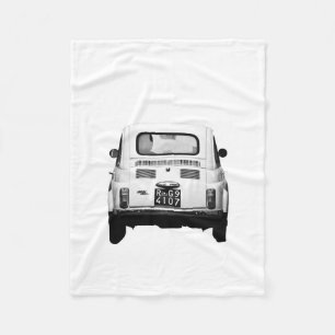 Manta Polar Fiat 500, Italia, coche combinado del vintage del