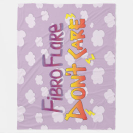 Manta Polar Fibro Flare No Te Importa