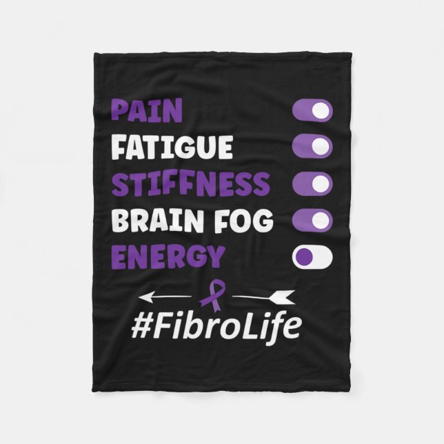 Manta Polar Fibromialgia Fibromialgia Conciencia (Anverso)