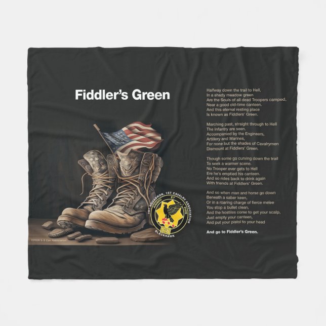 Manta Polar Fiddlers Green Fleece Blanket (Frente (Horizontal))