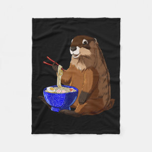 Manta Polar Fideos Japoneses Tazón de Ramen Kawaii Divertido M