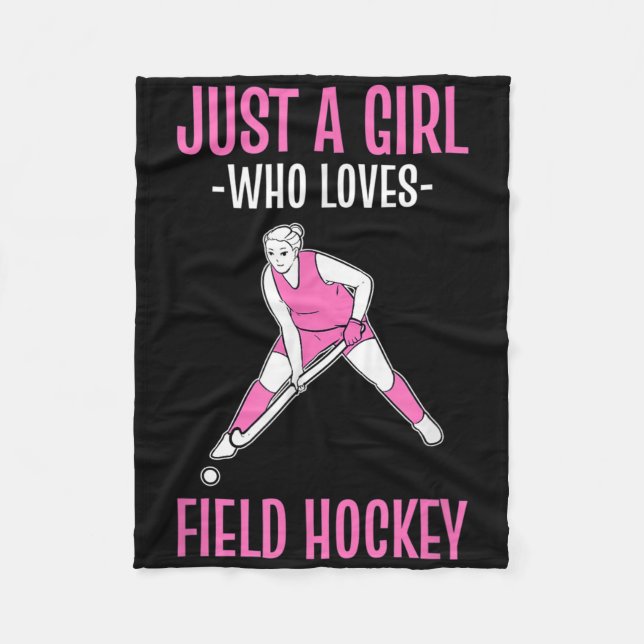 Manta Polar Field Hockey Just A Girl Who Loves Hockey  (Anverso)