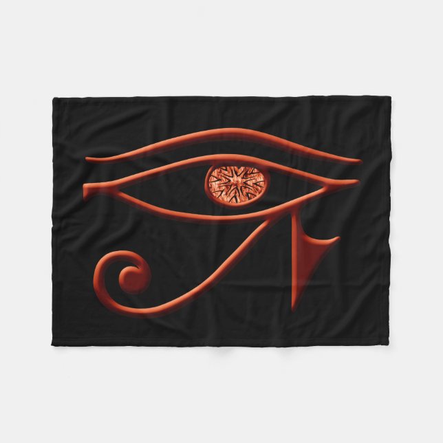 Manta Polar Fiery Ojo De Horus Fleece Blanket (Frente (Horizontal))