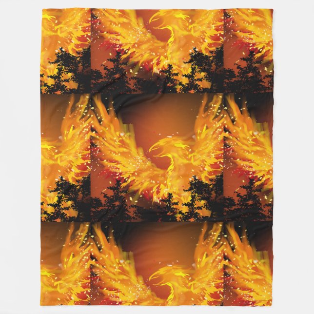 Manta Polar Fiery Phoenix Blanket (Anverso)