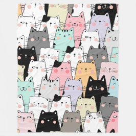 Manta Polar Fiesta Cat 60x80 Funda