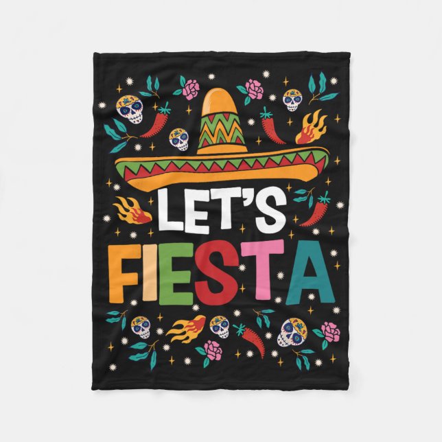 Manta Polar Fiesta Cinco De Mayo Fiesta Gui (Anverso)