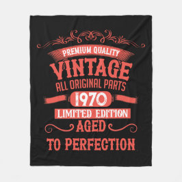 Manta Polar Fiesta de 55 años de antigüedad personalizada