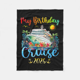 Manta Polar Fiesta de Cumpleaños en Crucero 2026 Hombres