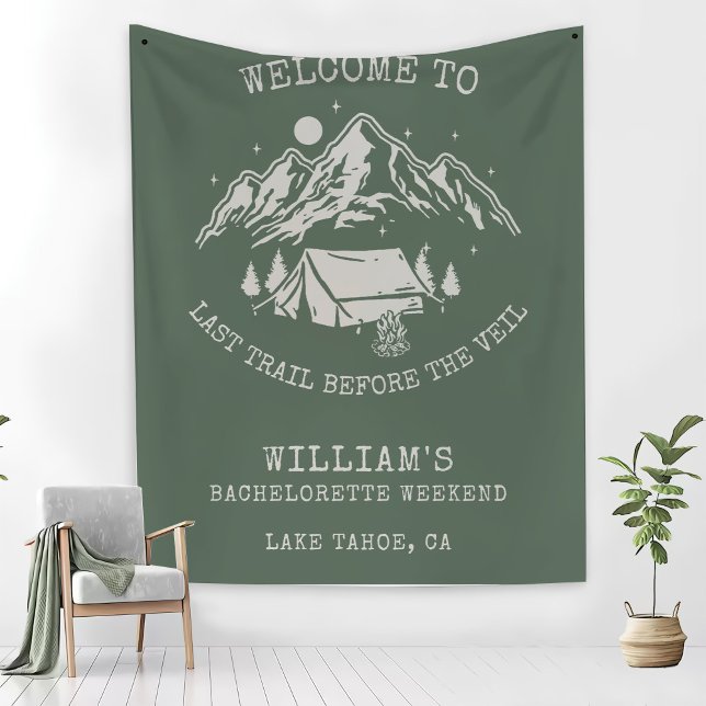 Manta Polar Fiesta de Despedida Moderna Simple Verde Campestre (Subido por el creador)