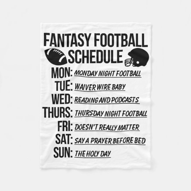 Manta Polar Fiesta de draft de fútbol fantasia  (Anverso)