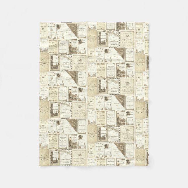 Manta Polar Fiesta de invitaciones a club de sepia de Elgin Il (Anverso)