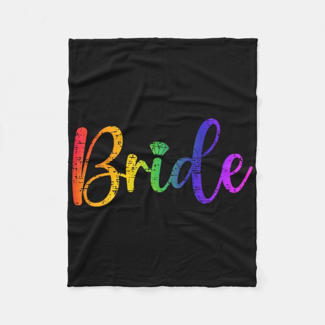 Manta Polar Fiesta de matrimonio lgbt para lesbianas gay Tee B (Anverso)