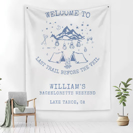 Manta Polar Fiesta de Soltera en Campamento Simple Moderna