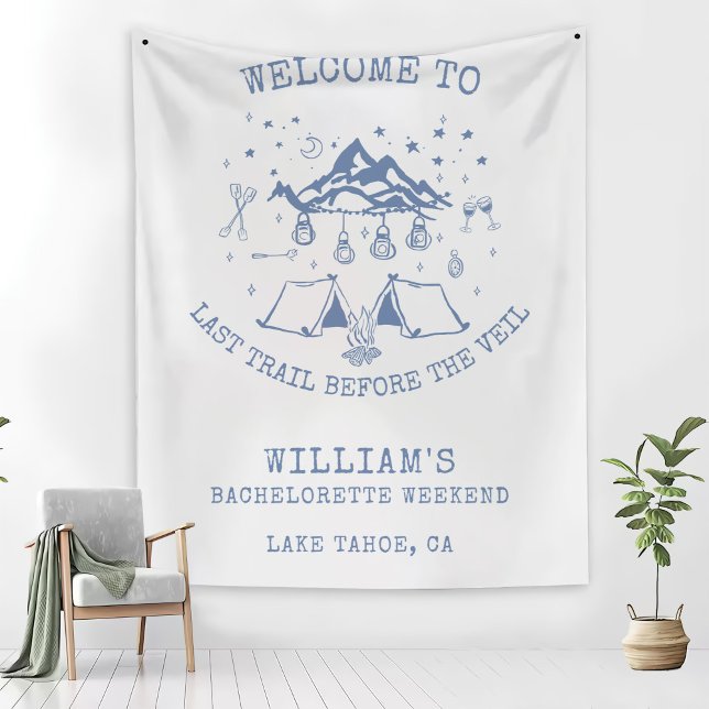 Manta Polar Fiesta de Soltera Moderna Sencilla en el Campament (Subido por el creador)