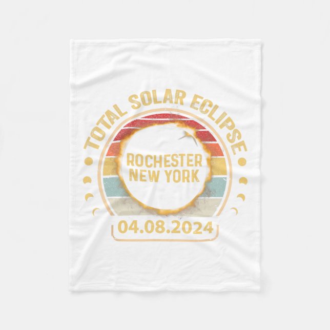 Manta Polar Fiesta del eclipse solar total de Rochester New Yo (Anverso)