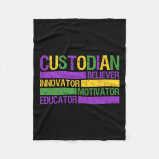 Manta Polar Fiesta del Festival Mardi Gras de Funny School Cus