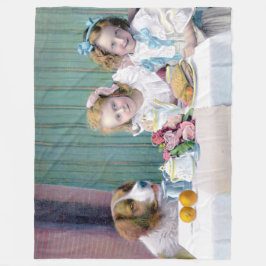 Manta Polar Fiesta del té de cosecha