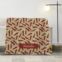 Fiesta Diversión Rojo Chile Patrón